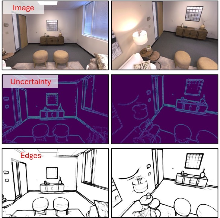 Uncertainty-aware 3D Edge Reconstruction with Difference of Gaussians